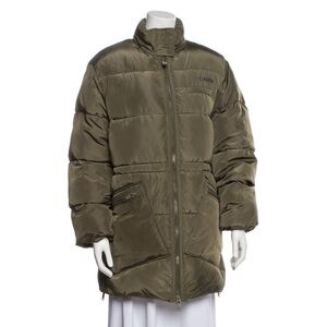 Ganni Olive Women's Puffer Coat Size S/M